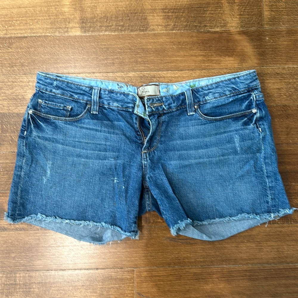 Paige Jimmy Jimmy denim cutoff shorts medium was size 28